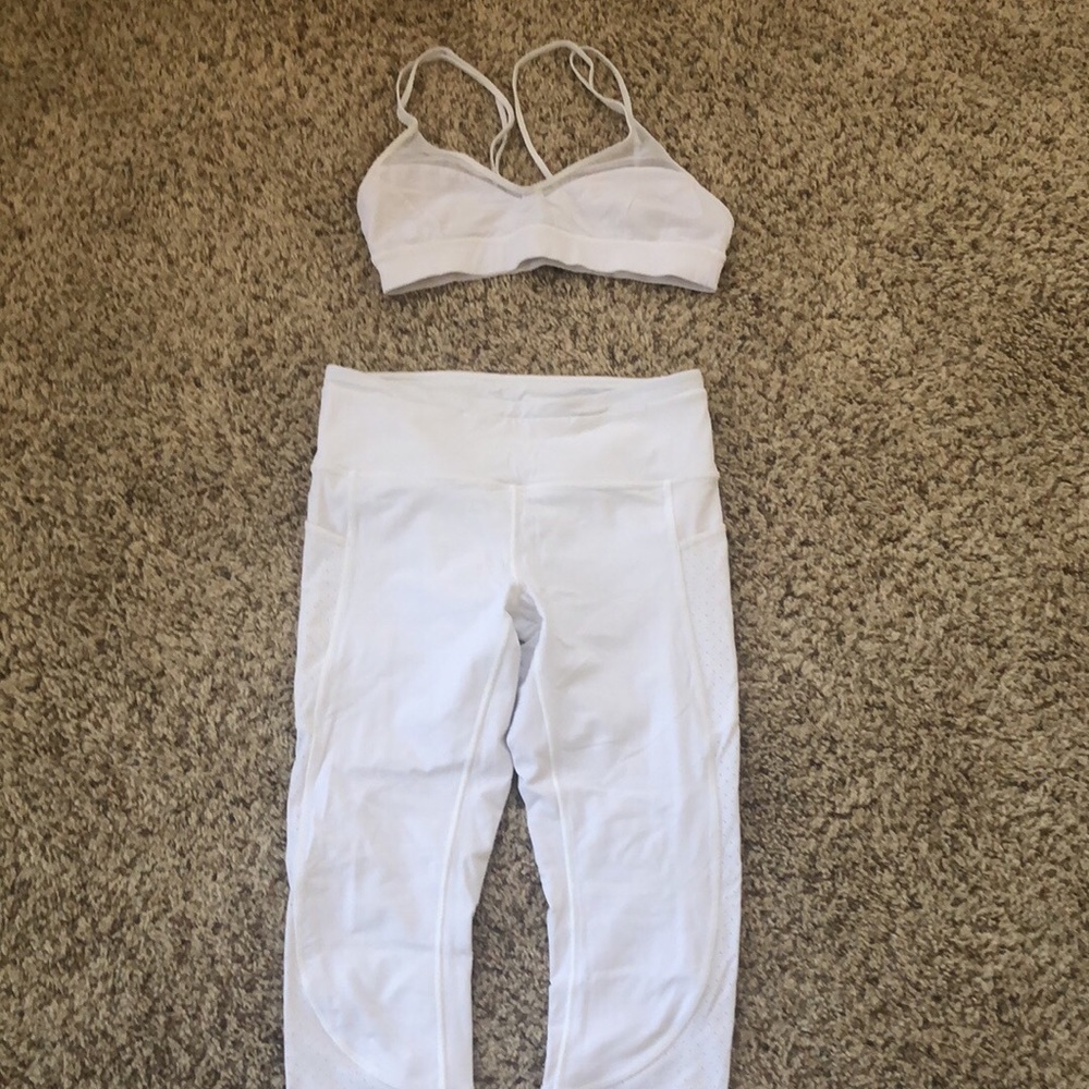 Sz 8 White Lululemon Outfit